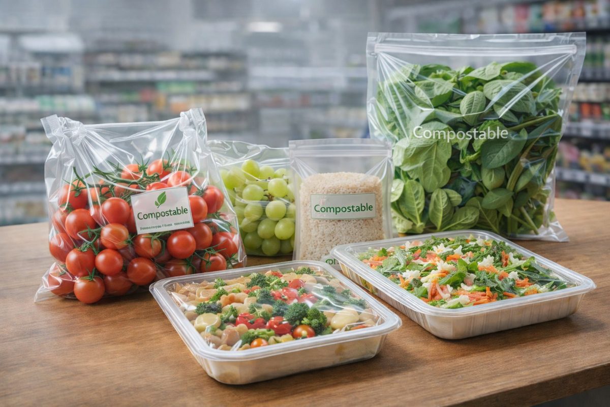 Empaques compostables para industria alimentaria y frescos