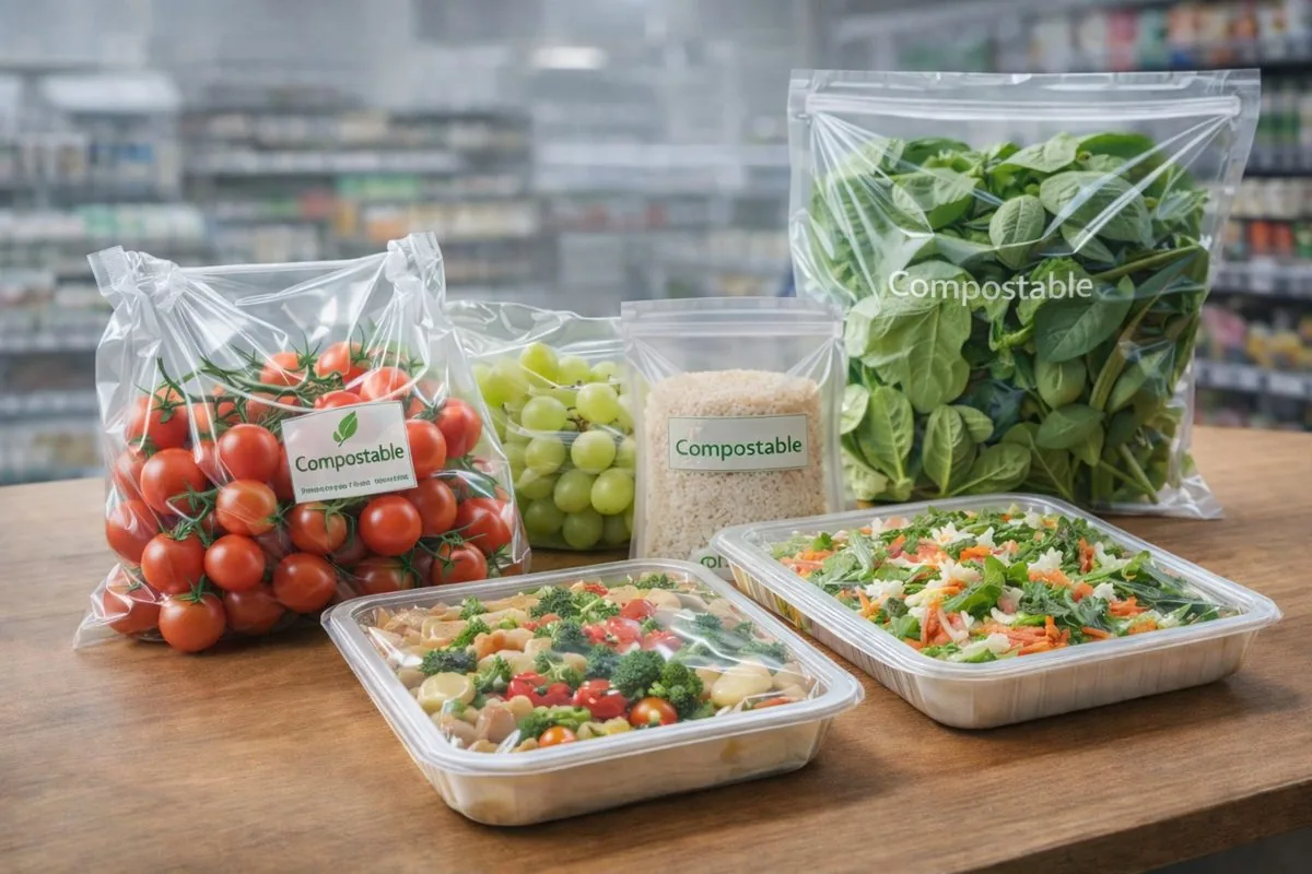 Empaques compostables para industria alimentaria y frescos