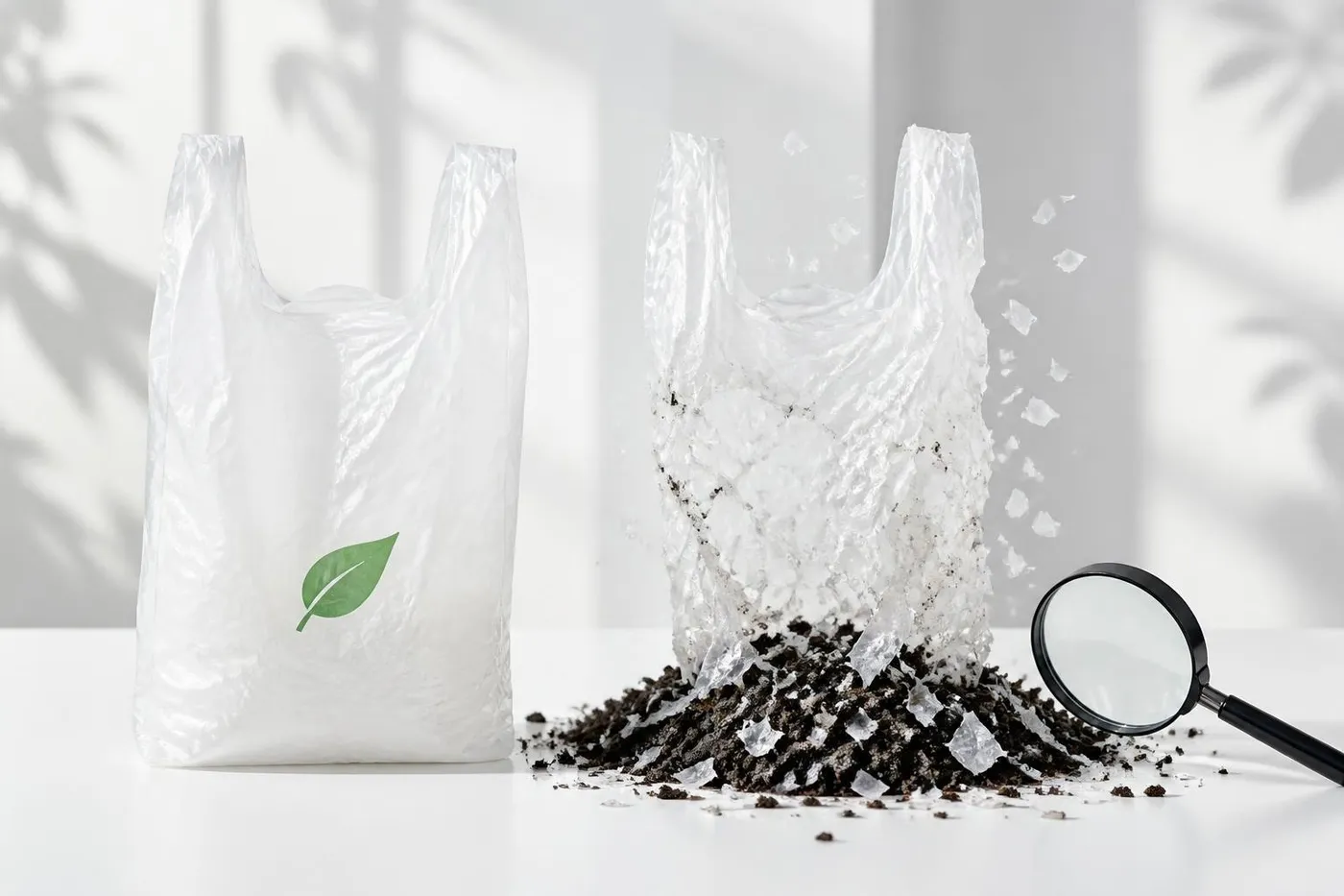 Polietileno con almidón: cómo detectar la bolsa "compostable" que en realidad es plástico