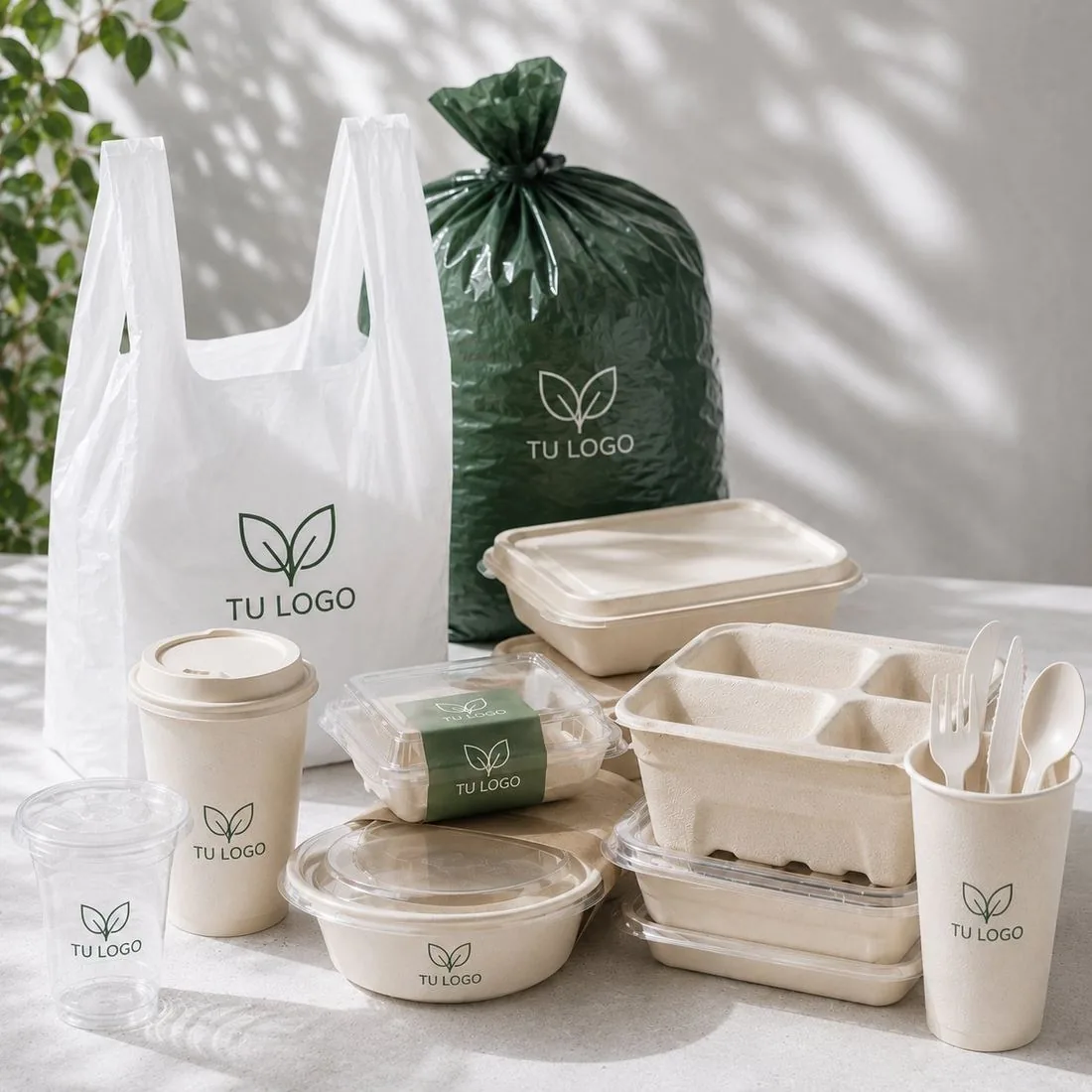 Empaques compostables personalizados a la medida para empresas